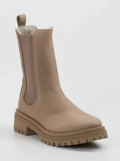 Damen Andrea Puccini – Chelsea Boots aus Nubukleder taupe