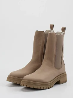 Damen Andrea Puccini – Chelsea Boots aus Nubukleder taupe