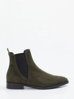 – Chelsea Boots aus Veloursleder oliv*Andrea Puccini Sale