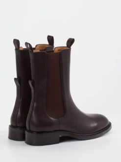 Damen Andrea Puccini – Chelsea Boots aus Glattleder Dunkel