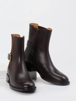– Chelsea Boots aus Glattleder dunkel*Andrea Puccini Outlet