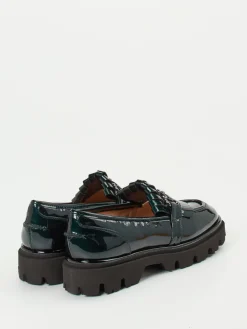 – Chunky Loafer aus Lackleder Petrol*Andrea Puccini Outlet