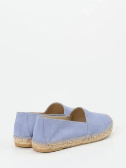 Damen Andrea Puccini – Espadrilles aus Veloursleder lavendel