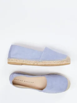 Damen Andrea Puccini – Espadrilles aus Veloursleder lavendel