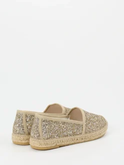 – Espadrilles aus Metallic-Textil*Andrea Puccini Hot