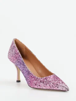 – Glitzerpumps aus Metallicleder fliederrosa*Andrea Puccini Clearance