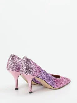 – Glitzerpumps aus Metallicleder fliederrosa*Andrea Puccini Clearance