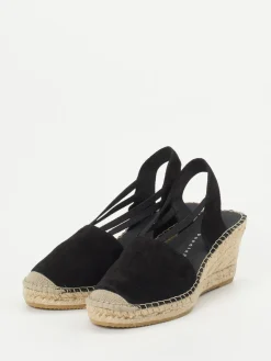 Damen Andrea Puccini – Keilsandalette aus Veloursleder