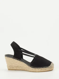 Damen Andrea Puccini – Keilsandalette aus Veloursleder