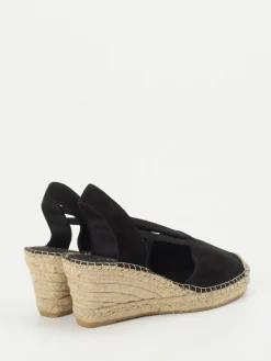 Damen Andrea Puccini – Keilsandalette aus Veloursleder