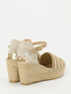 Damen Andrea Puccini – Keilsandaletten aus Textil in