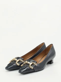 Damen Andrea Puccini – Kitten Heel Loafer aus Lammleder