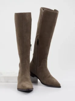 Damen Andrea Puccini – Kniehohe Stiefel aus Veloursleder