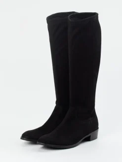 Damen Andrea Puccini – Kniehohe Stiefel aus Stretch-Veloursleder