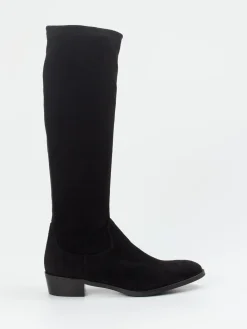 Damen Andrea Puccini – Kniehohe Stiefel aus Stretch-Veloursleder