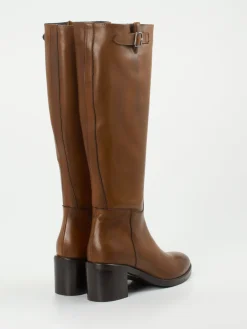 Damen Andrea Puccini – Kniestiefel aus Kalbleder cognac