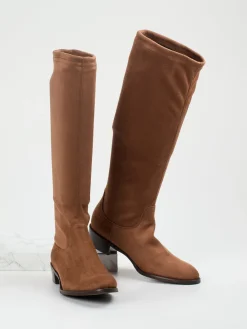 Damen Andrea Puccini – Kniestiefel aus Stretch in