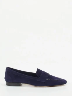 Damen Andrea Puccini – Loafer aus Veloursleder in Tief
