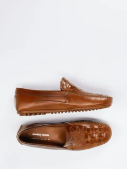 – Loafer aus Flechtleder cognac*Andrea Puccini Online