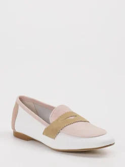 – Loafer aus Velour und Leder Weiß*Andrea Puccini Discount