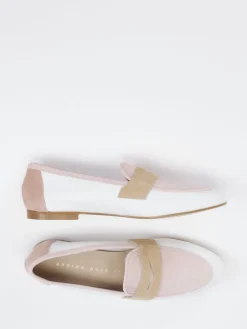 – Loafer aus Velour und Leder Weiß*Andrea Puccini Discount