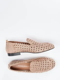 – Loafer aus Flechtleder roségold*Andrea Puccini Online