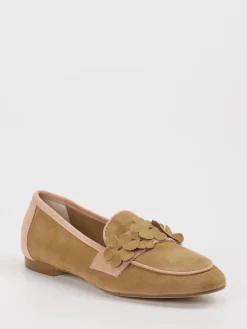 – Loafer aus Veloursleder Sandbeige*Andrea Puccini Outlet