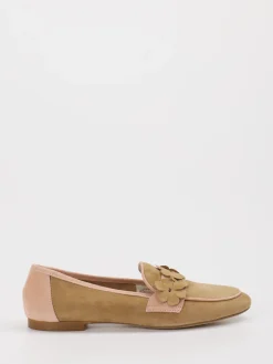– Loafer aus Veloursleder Sandbeige*Andrea Puccini Outlet