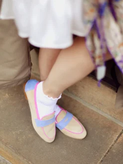 Damen Andrea Puccini – Loafer aus Veloursleder in braun