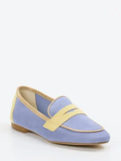 Damen Andrea Puccini – Loafer aus Veloursleder Lavendel