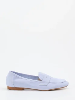 Damen Andrea Puccini – Loafer aus Veloursleder Pastellflieder
