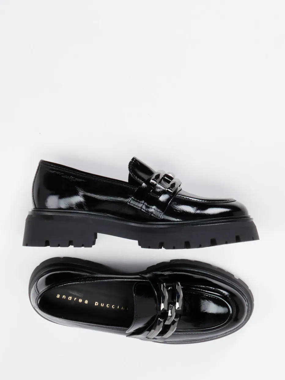 – Loafer aus Lackleder*Andrea Puccini Clearance