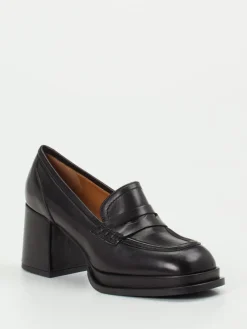 Damen Andrea Puccini – Loafer aus glänzendem Lammleder