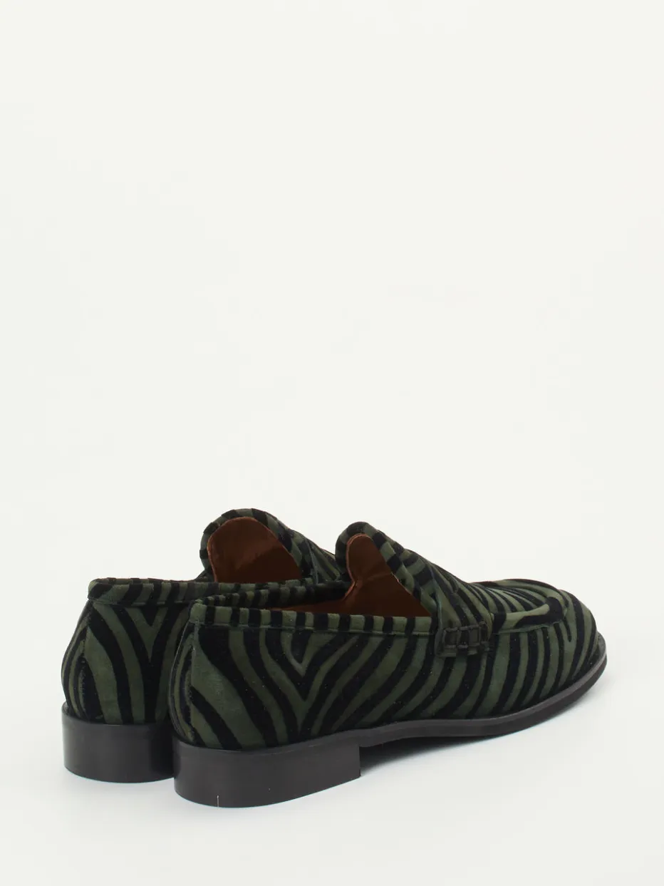 – Loafer aus Veloursleder dunkelgrün*Andrea Puccini