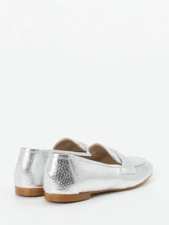 Damen Andrea Puccini – Loafer aus Metallic-Glattleder