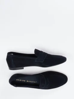 – Loafer aus Veloursleder Dunkel*Andrea Puccini Hot