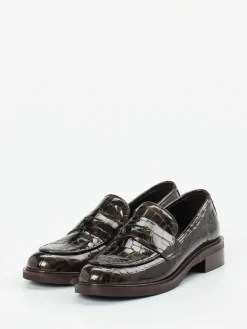 Damen Andrea Puccini – Loafer aus Lackleder mit Krokoprägung