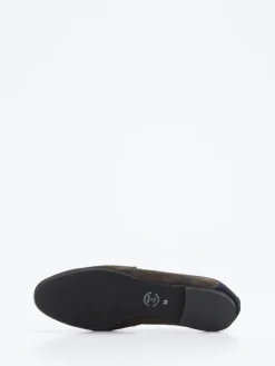 Damen Andrea Puccini – Loafer aus Veloursleder oliv