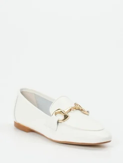 Damen Andrea Puccini – Loafer aus Kalbleder in Offwhite