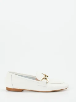 Damen Andrea Puccini – Loafer aus Kalbleder in Offwhite