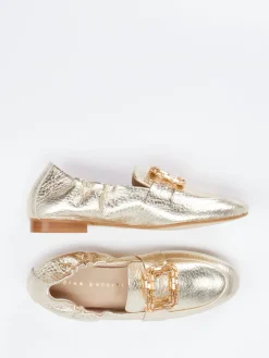 – Loafer aus Metallicleder farben*Andrea Puccini New