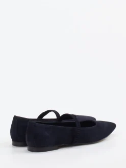 Damen Andrea Puccini – Mary Jane Ballerinas aus Veloursleder