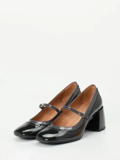 Damen Andrea Puccini – Mary Jane Pumps aus Lackleder Schwarz