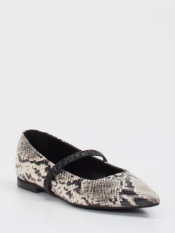 Damen Andrea Puccini – Mary Jane Ballerinas aus geprägtem Leder