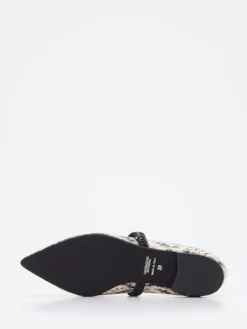 Damen Andrea Puccini – Mary Jane Ballerinas aus geprägtem Leder