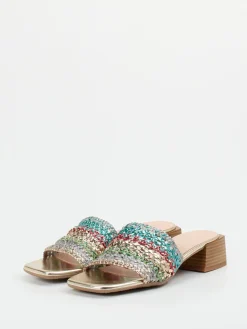 – Mules aus Metallicleder color*Andrea Puccini New