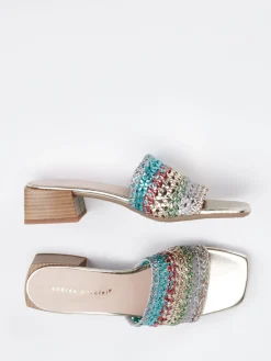 – Mules aus Metallicleder color*Andrea Puccini New