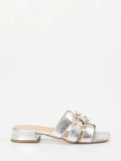 – Mules aus Metallicleder*Andrea Puccini Hot