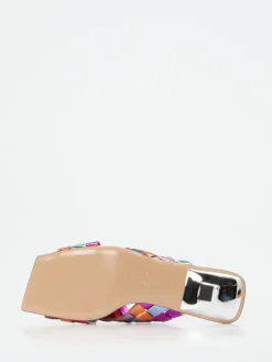 – Mules aus Metallicleder mit Flechtstruktur*Andrea Puccini Online