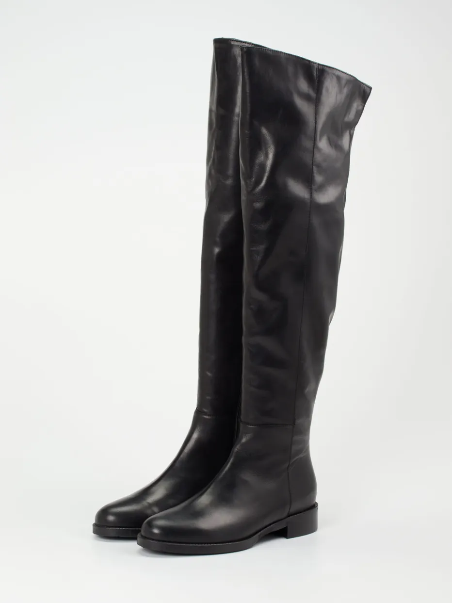 Damen Andrea Puccini – Overknee-Stiefel aus Kalbleder